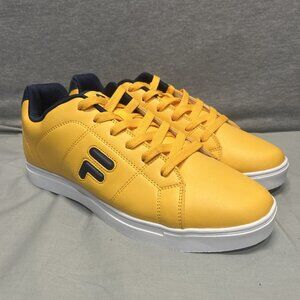 Fila Men’s Low Cut Charleston Casual Sneakers Size 10 Yellow Lace Up